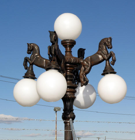 Large Horse Lamp Pole