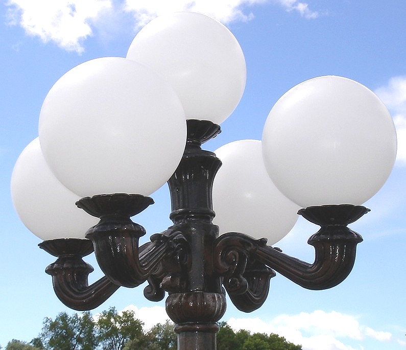 Victorian 4 Arm Lamp Top Pole